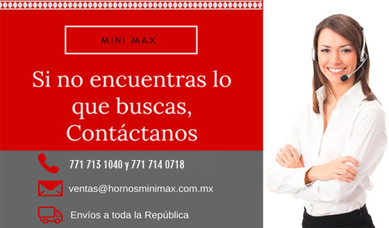 Hornos y Aceros Mini Max Venta de equipo para panadería, repostería, refrigeración, cafeterías y mucho más